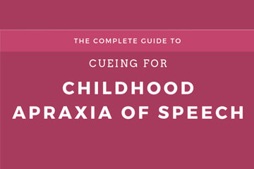 speech therapy for childhood apraxia of speech